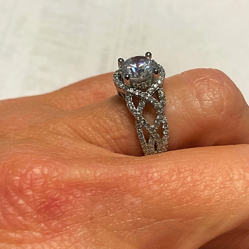Sterling and CZ ring